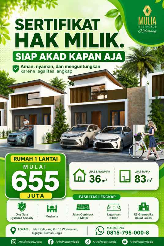 rumah dijual jogja kampus uii kaliurang pesan bangun