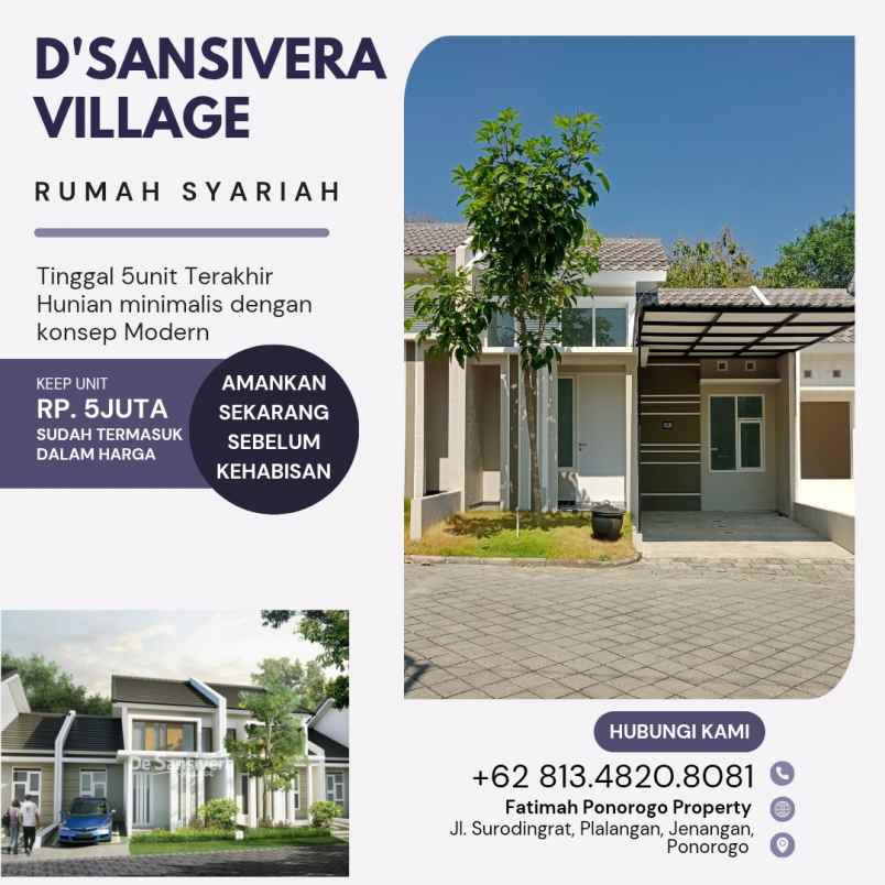 rumah dilokasi pertigaan syariah ponorogo