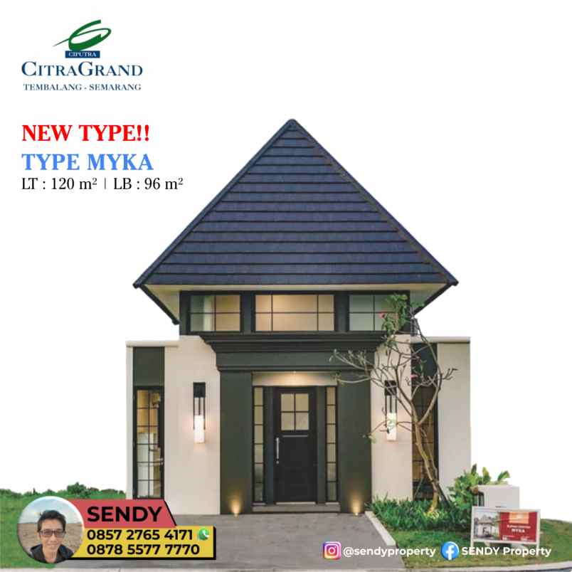 Dijual Rumah 1 Lantai Type Myka Di Citragrand Tembalang Semarang