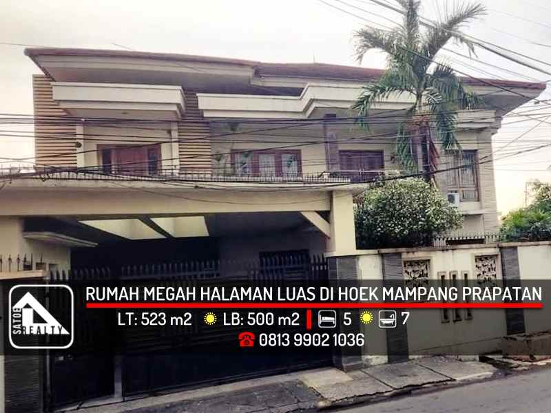 rumah megah halaman luas di area jl mampang prapatan