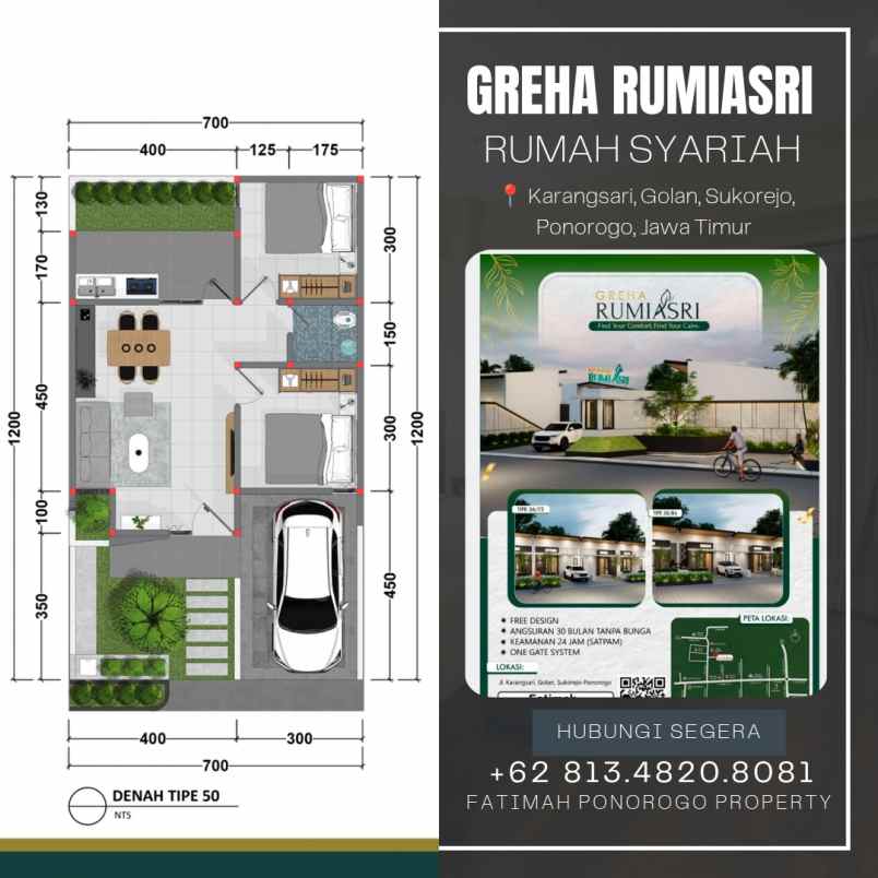 rumah minimalis di sukorejo ponorogo