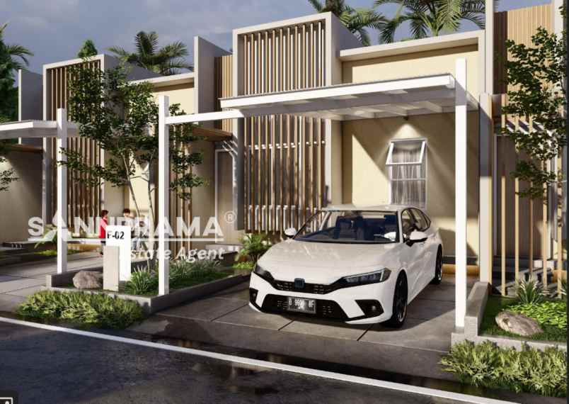 rumah modern dalam perumahan di jl ry parung rn pine