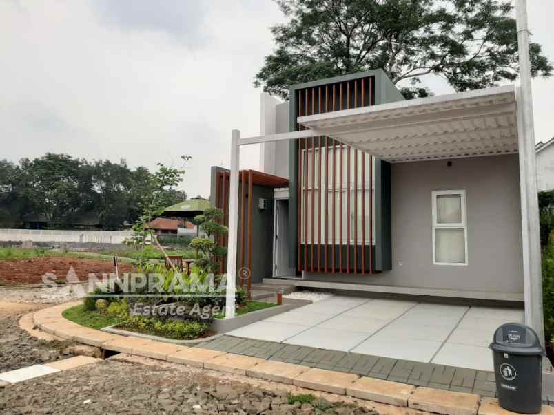 rumah modern dalam perumahan di jl ry parung rn pine