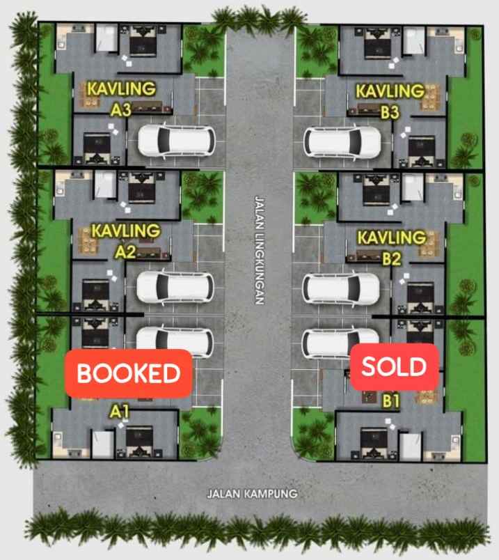 rumah murah dalam cluster one gate system di sedayu