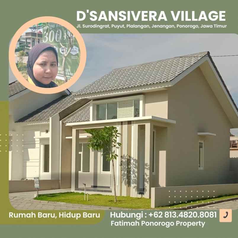 rumah satu lantai syariah free design ponorogo