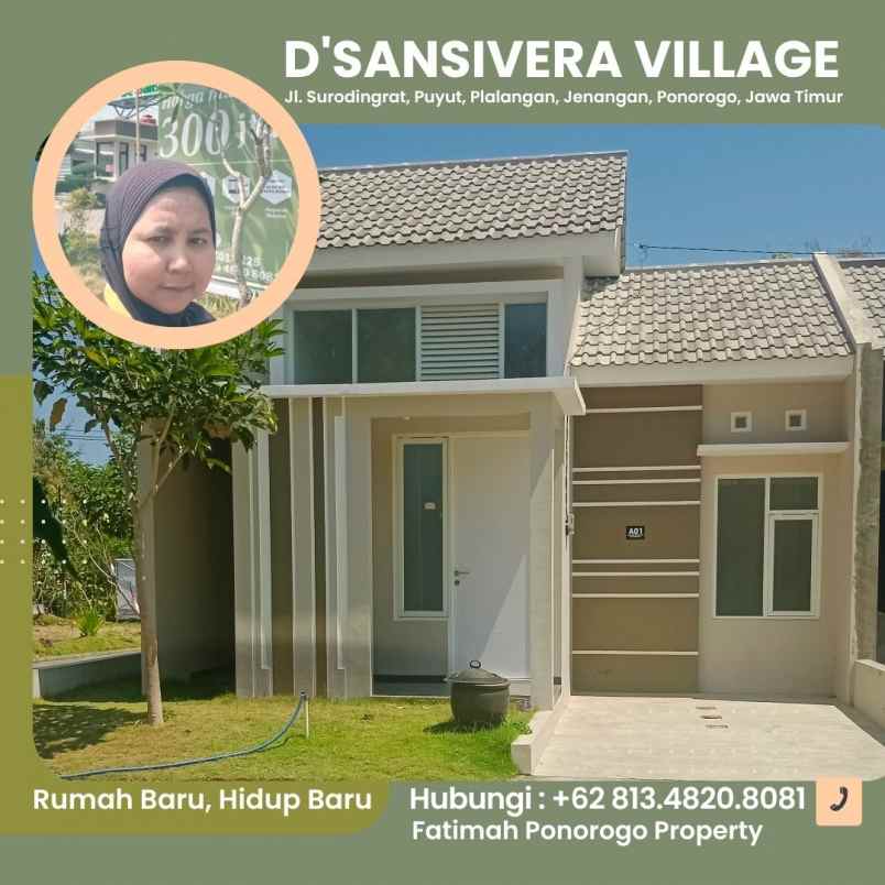 rumah satu lantai syariah free design ponorogo