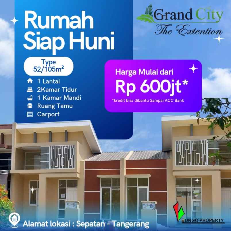 rumah siap huni dekat bandara soetta free dp