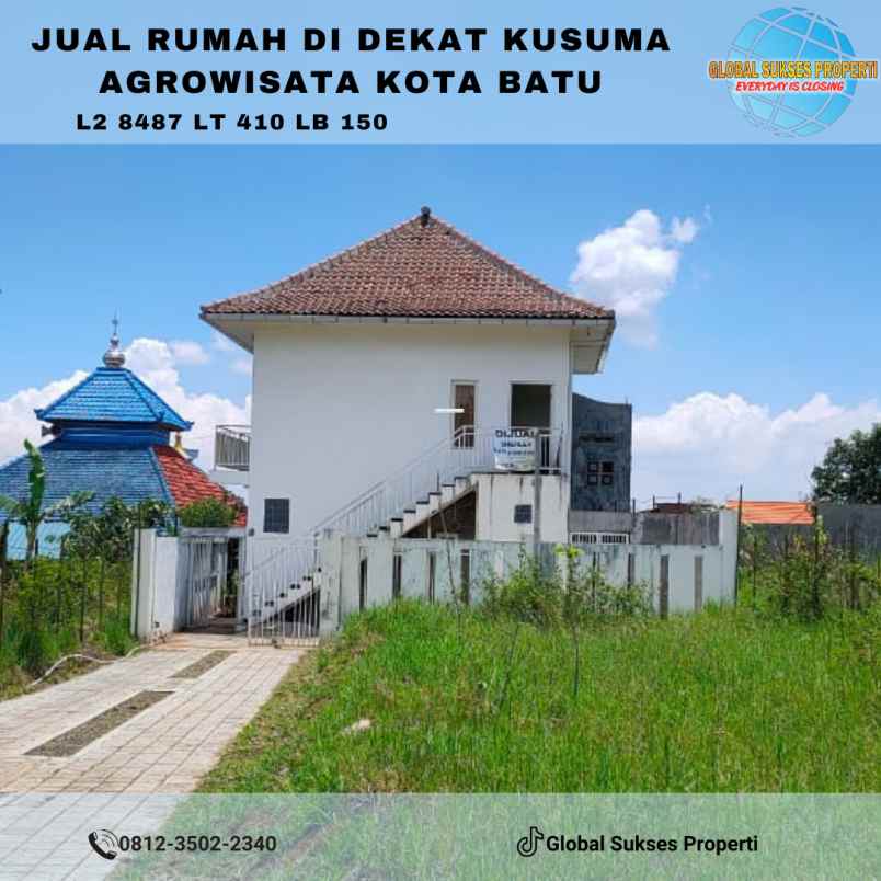 rumah villa view bagus siap huni di kota batu
