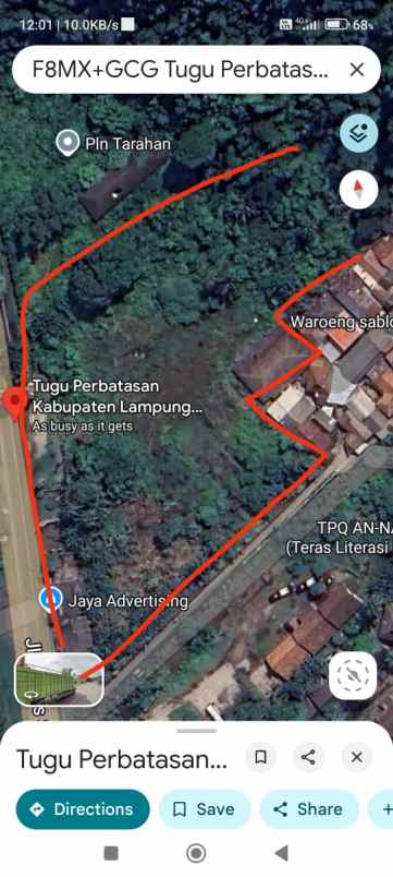 tanah dijual di lampung