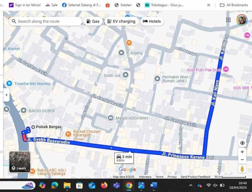 tanah dijual lokasi bagus