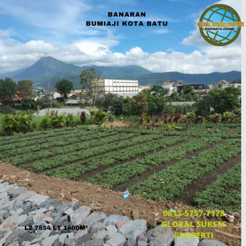 tanah luas super murah view pegunungan kota batu