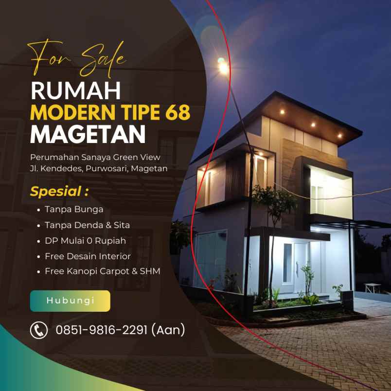 unit terbatas rumah modern minimalis magetan