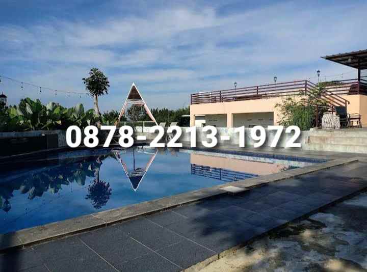 villa siap huni ada kolam renang di megamendung bogor