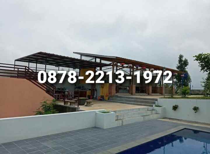 villa siap huni ada kolam renang di megamendung bogor