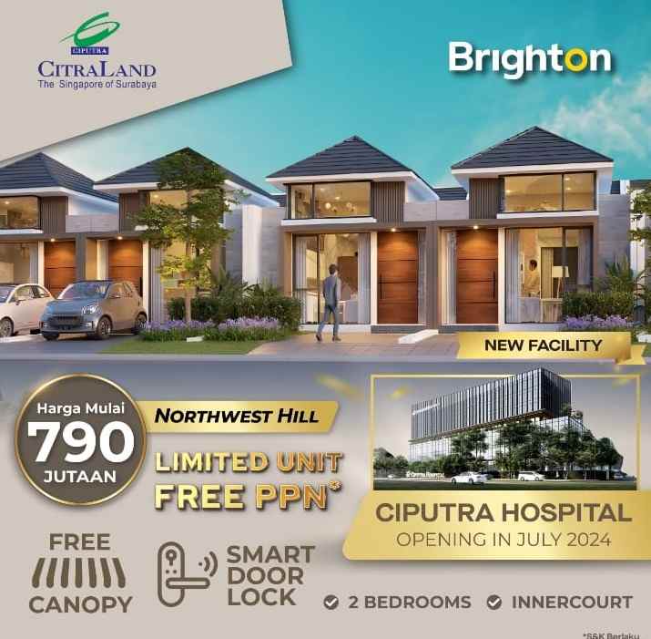 citraland harga cuma 790 jutaan free semua biaya