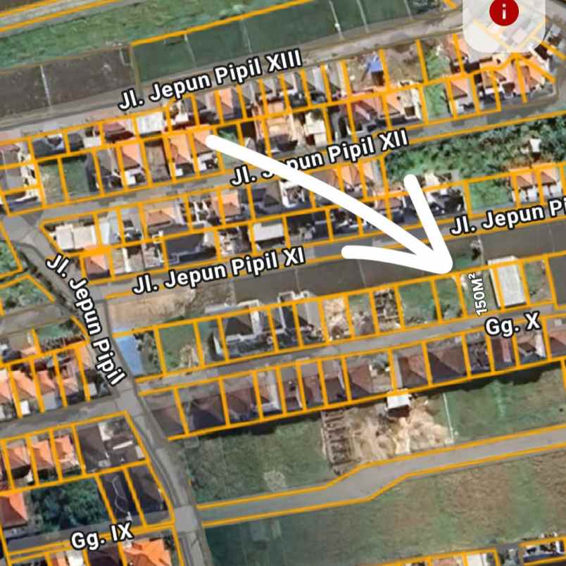 dijual 1 5 are jl jepun pipil gatsu timur denpasar