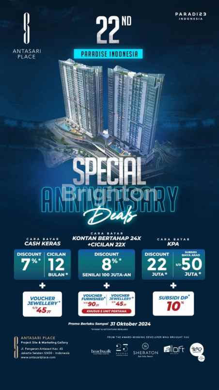 dijual apartemen jl antasari jakarta selatan