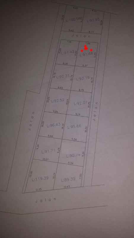dijual bu tanah kavling 91 m2 kasihan bantul