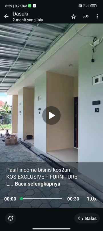 dijual kost exclusive di pucang gading bawah semarang