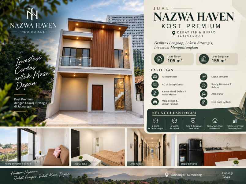 dijual kost jl caringin