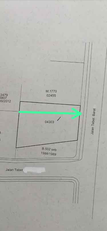 dijual ruko gudang kantor jl tebet barat