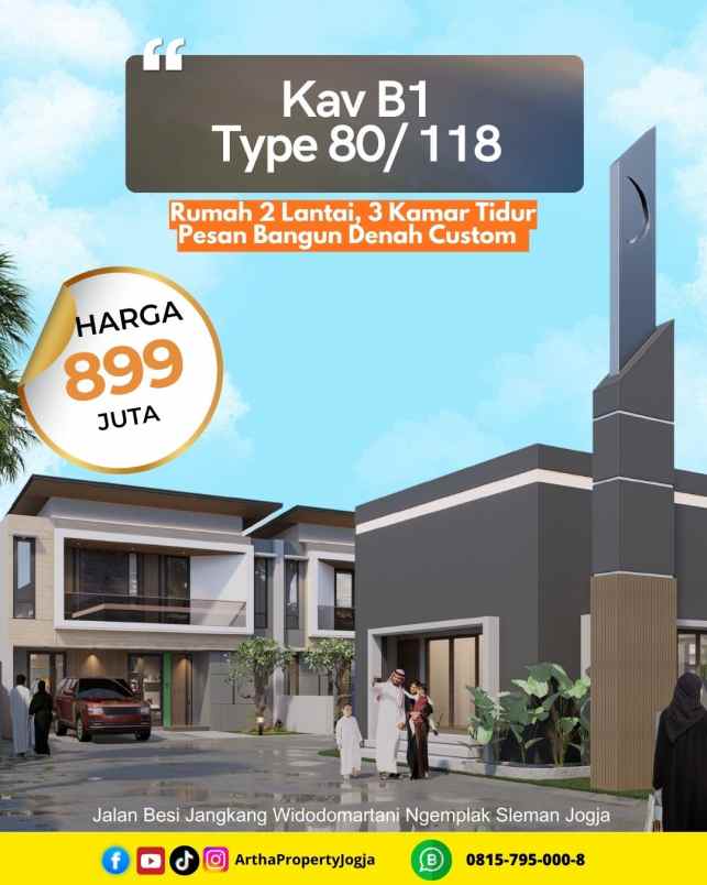 dijual rumah banglen widodomartani