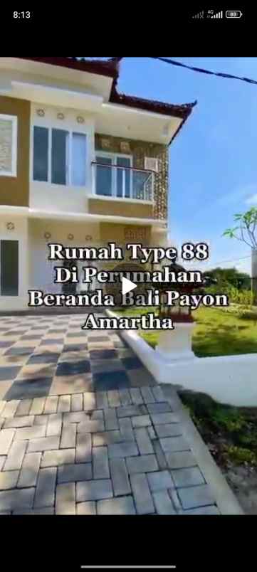 dijual rumah beranda bali payon amarta