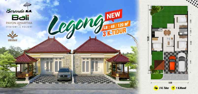 dijual rumah beranda bali payon amarta