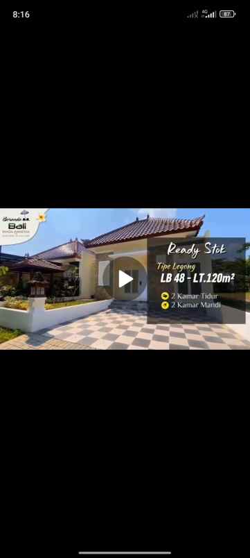 dijual rumah beranda bali payon amarta