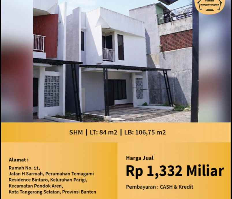 dijual rumah cepat an pribadi
