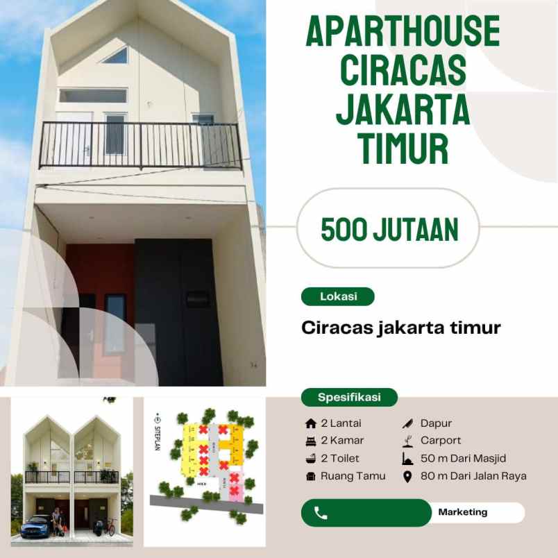 dijual rumah cibubur ciracas jakarta timur