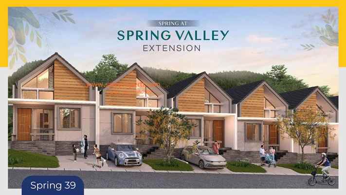 dijual rumah cluster spring valley
