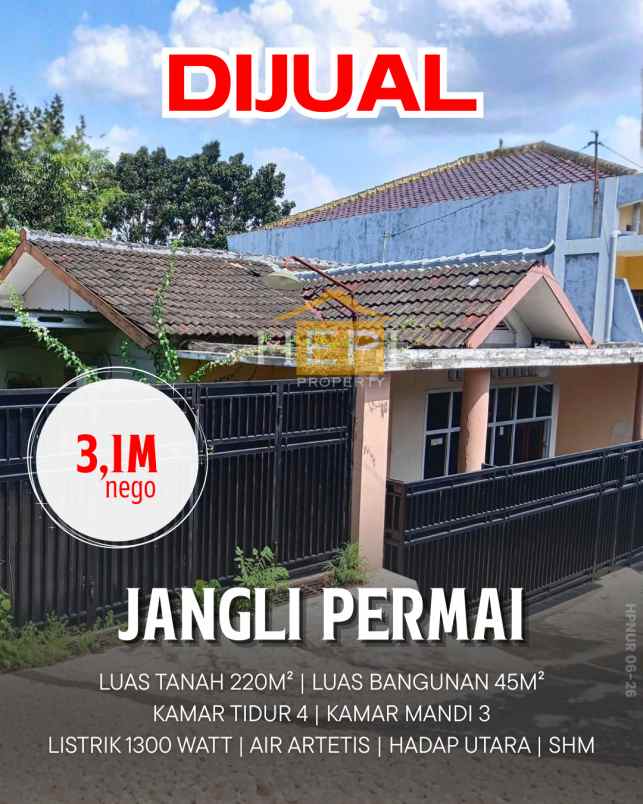 dijual rumah di jangli permai semarang