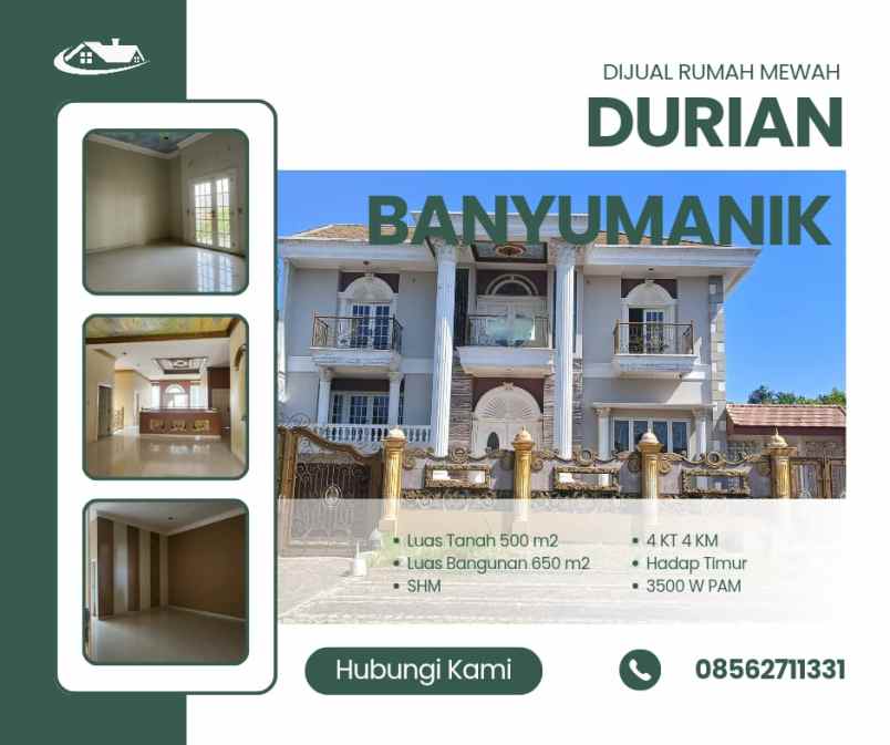 dijual rumah durian banyumanik