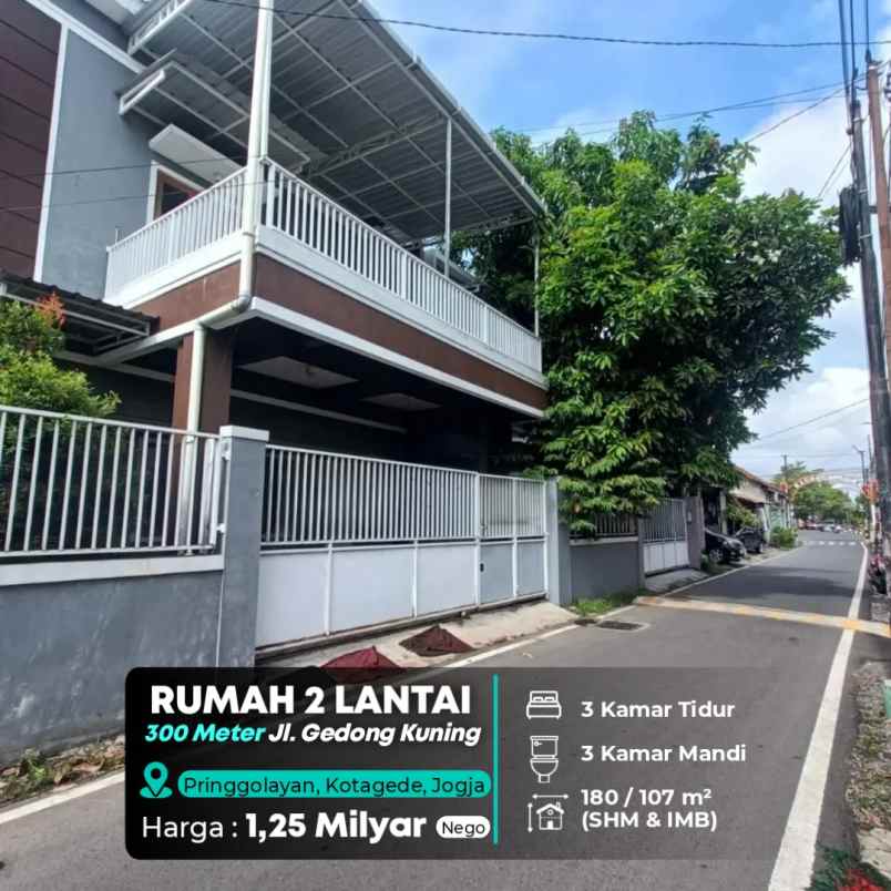 dijual rumah gedong kuning
