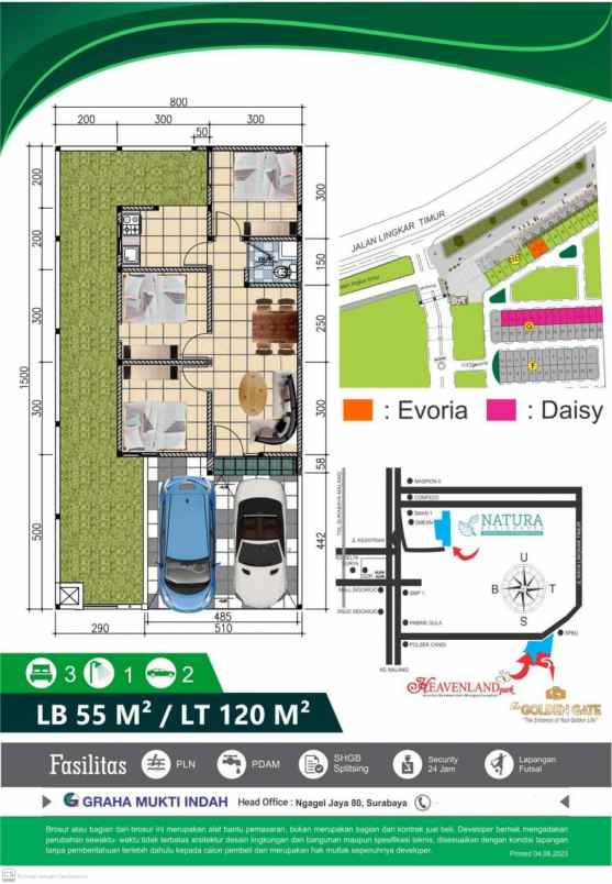 dijual rumah heavenland park