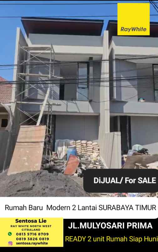dijual rumah jalan mulyosari prima