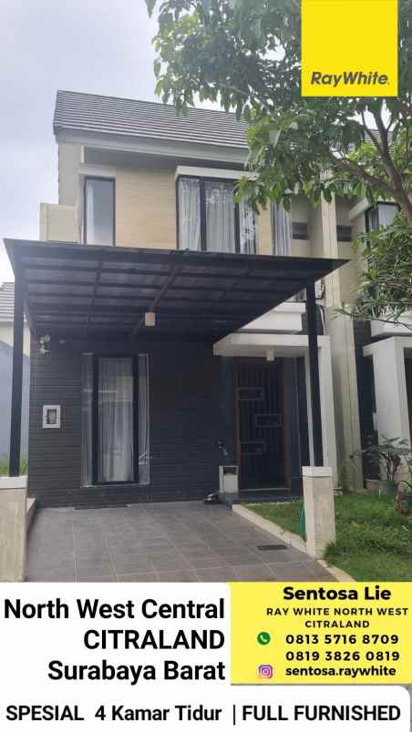 dijual rumah jalan north west central