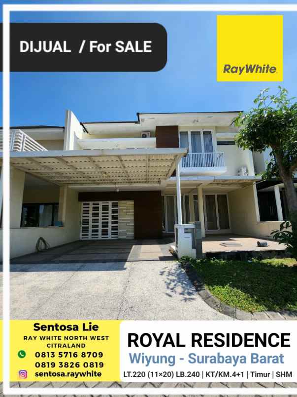 dijual rumah jalan royal residence