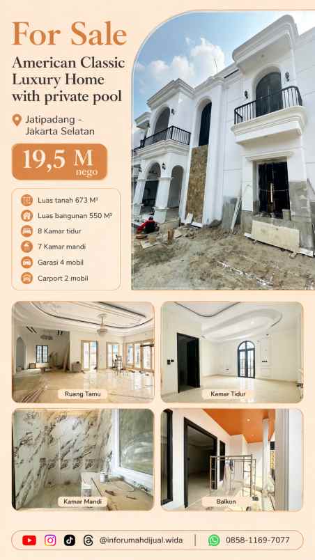 dijual rumah jatipadang