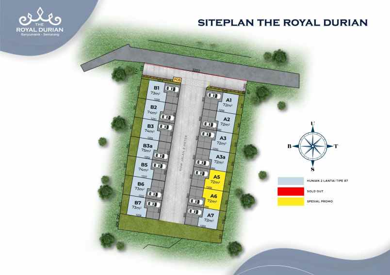 dijual rumah jl durian