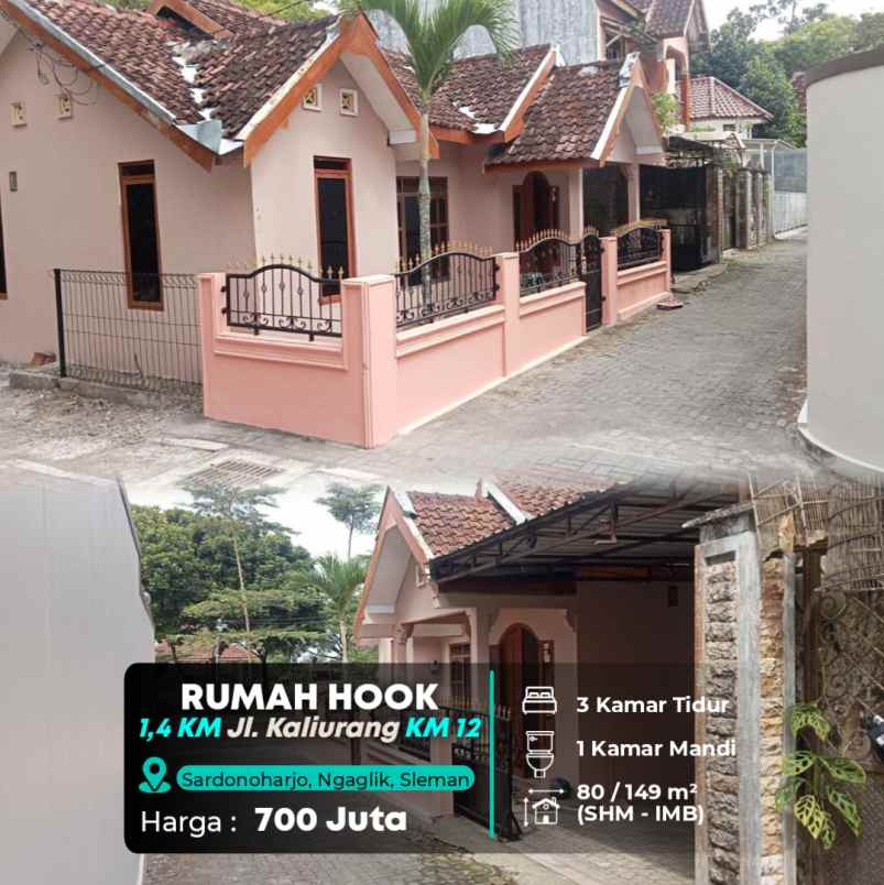 dijual rumah jl kaliurang km 12