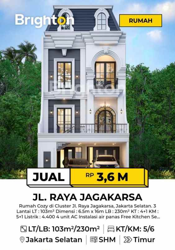 dijual rumah jl raya jagakarsa jakarta