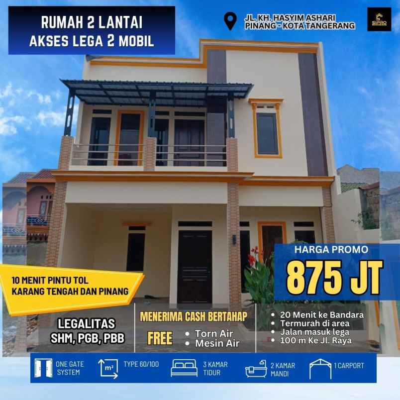 dijual rumah jln k h hasyim ashari