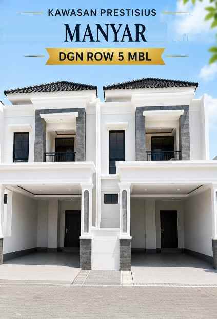 dijual rumah manyar