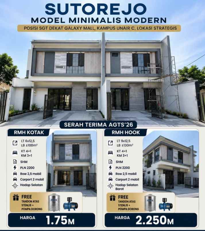 dijual rumah mulyosari
