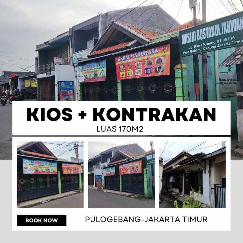 Rumah Kost Dan Kontrakan Dipinggir Jalan Pulogebang Cakung Jakarta