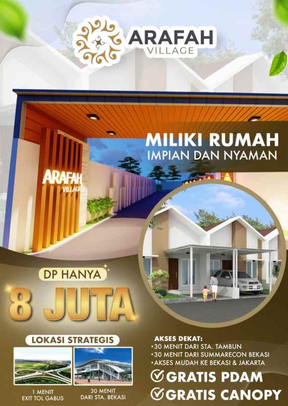dijual rumah srijaya tambun utara