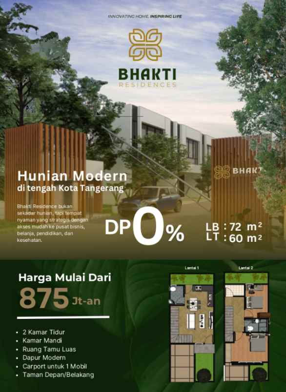 dijual rumah sudimara pinang