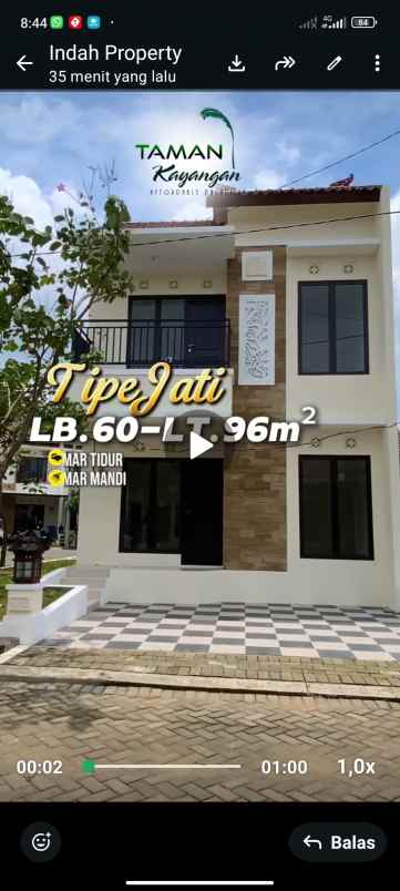 dijual rumah taman kayangan cangkiran boja